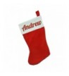 Christmas Holiday White Felt Stocking