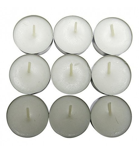 CandleNScent Unscented Tealight Candles White