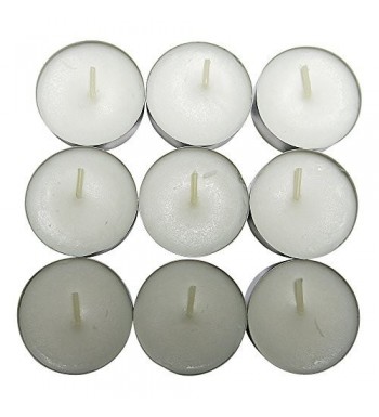 CandleNScent Unscented Tealight Candles White