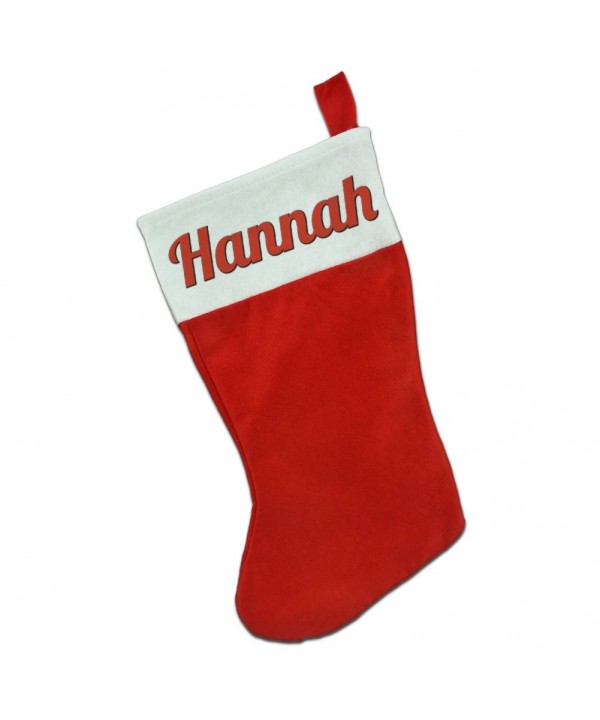 Christmas Holiday White Felt Stocking