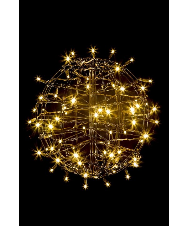 Grapevine Brown Sphere Clear Lights