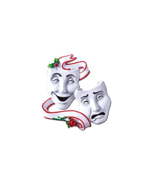 Theatre Masks Personalized Christmas Ornament