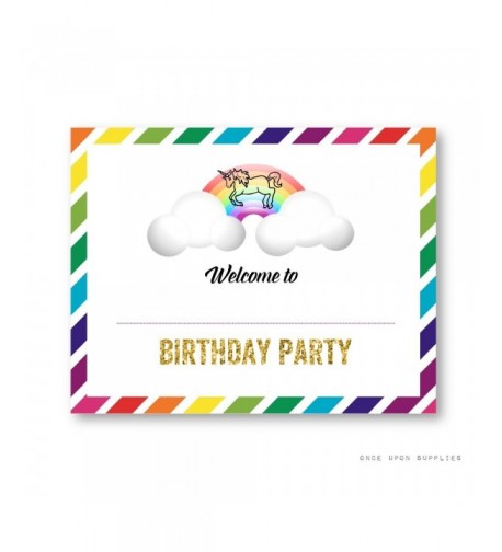 Rainbow Birthday Upon Supplies Decoration