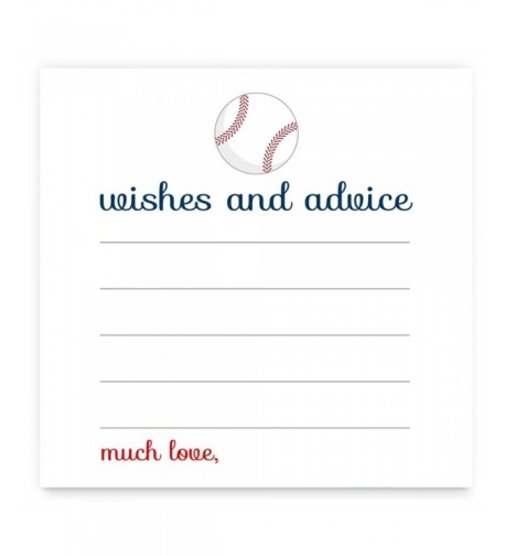 Baseball Baby Shower Advice Card