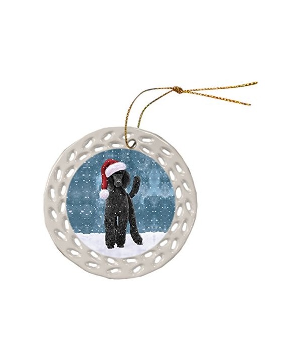 Doggie Day Poodle Christmas Ornament