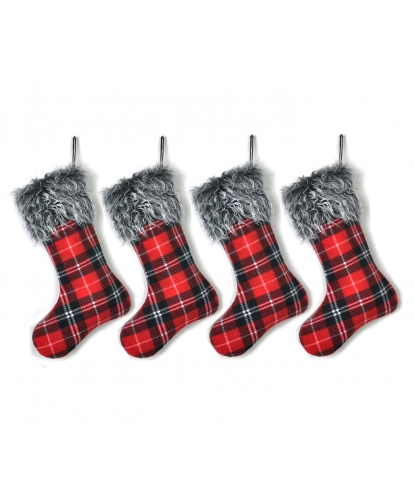 Welldone Buffalo Christmas Stockings Decoration