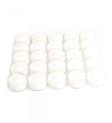 610799 Burning Tealights Clear White