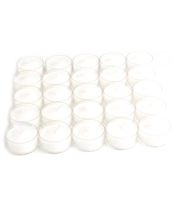 610799 Burning Tealights Clear White