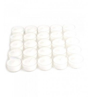 610799 Burning Tealights Clear White