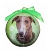 Greyhound Christmas Ornament Shatter Personalize