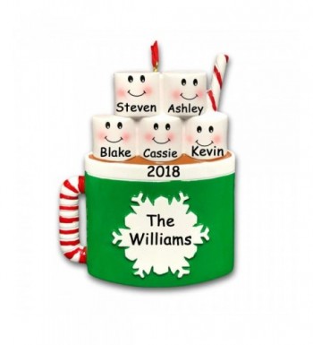 Personalized Marshmallow Family Christmas Ornament