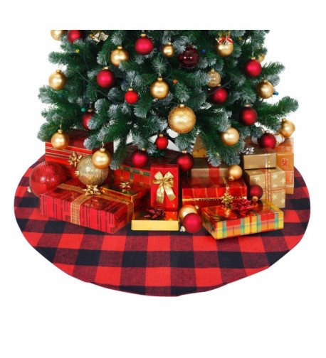 ATLIN Buffalo Plaid Christmas Skirt