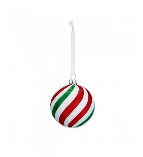 DEMDACO Peppermint Striped Christmas Ornament