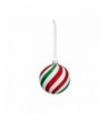 DEMDACO Peppermint Striped Christmas Ornament