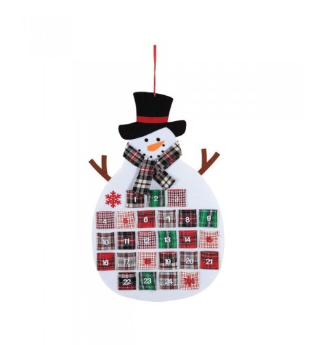 Home Plaid Snowman Calendar Long
