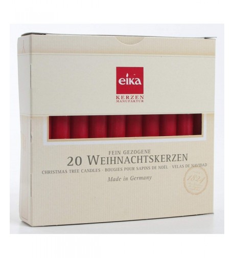 German Christmas Tree Candles RED