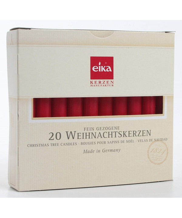 German Christmas Tree Candles RED