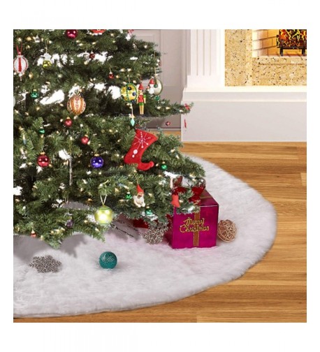 Christmas Tree Skirt White Decorations