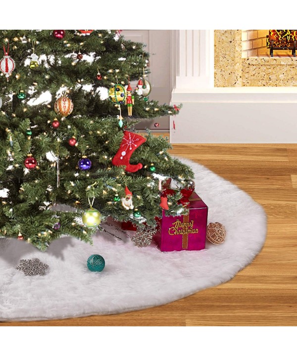 Christmas Tree Skirt White Decorations