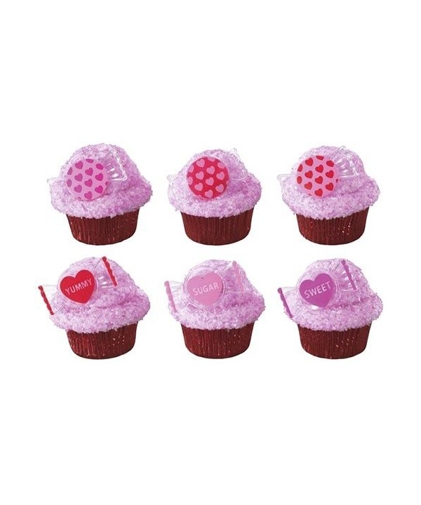 Valentines Candy Sweets Cupcake Toppers