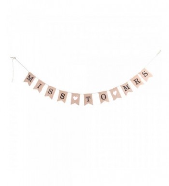 Burlap Banner Bunting Wedding Decoration