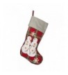 Snowmen Snowflake Checker Christmas Stocking