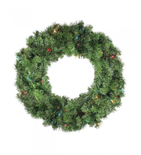 Pre Lit Canadian Artificial Christmas Wreath