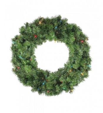 Pre Lit Canadian Artificial Christmas Wreath