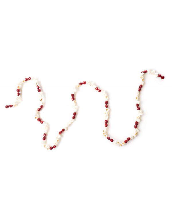 Popcorn Cranberry Plastic Garland Feet