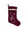 Snowflake Christmas Stocking Ruffled Decoration