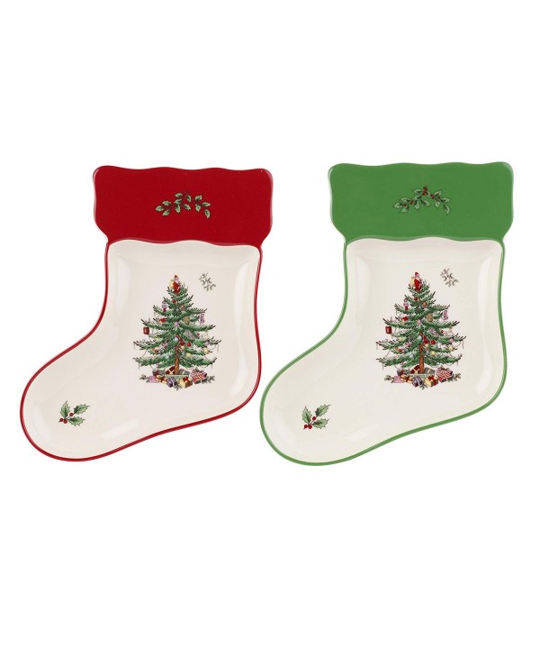 Spode Christmas Tree Stocking Dishes