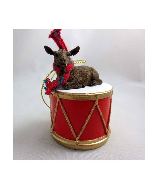 Little Drummer Brown Christmas Ornament