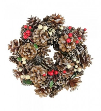 Northlight Cones Berries Christmas Wreath