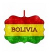 Bolivian Flag TM Double Sided Aluminum Ornament