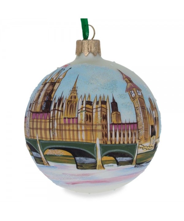 3 25 London Glass Christmas Ornament