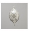 Silver tear drop Christmas ornament