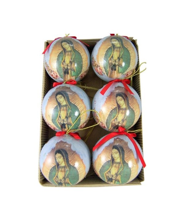 Guadalupe 3 inch Decoupage Christmas Ornament