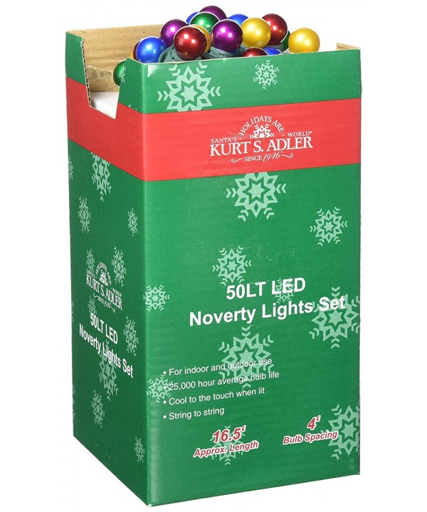 Kurt Adler 50 Light Pearlized Multi Colored