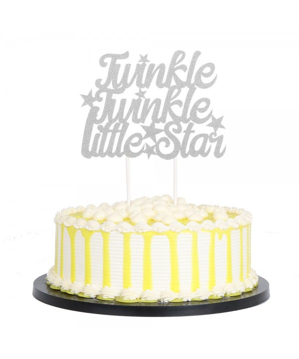 PALASASA Silver Glitter Twinkle Birthday