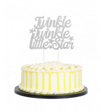 PALASASA Silver Glitter Twinkle Birthday