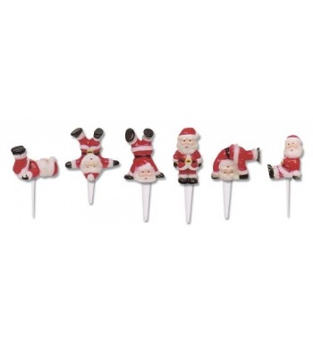 Tumbling Santa Claus Christmas Cupcake