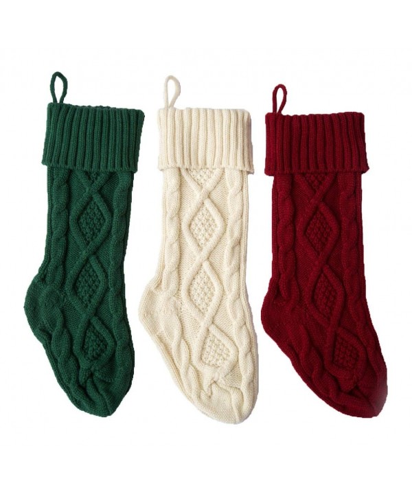 SherryDC Crochet Christmas Stockings Decorations