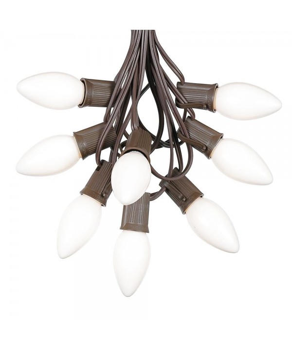 White Ceramic Christmas String Light