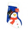 Christmas Blinking Lighted Snowman Stocking