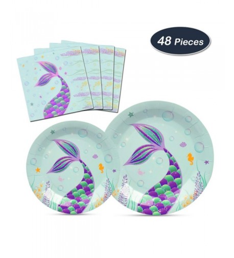 WERNNSAI Mermaid Party Supplies Kit