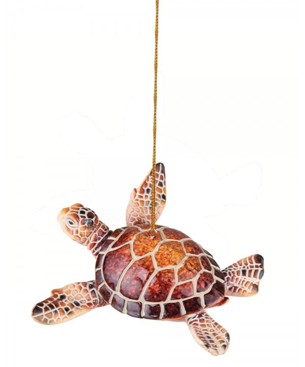 Cozumel Turtle Hanging Christmas Ornament