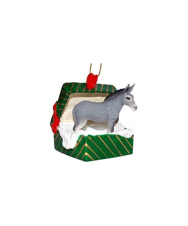 Donkey Gift Box Christmas Ornament