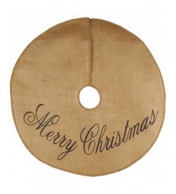 Merry Christmas Script Cotton Burlap