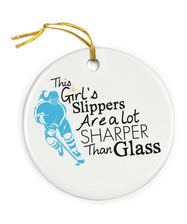 ChalkTalkSPORTS Hockey Porcelain Ornament Christmas