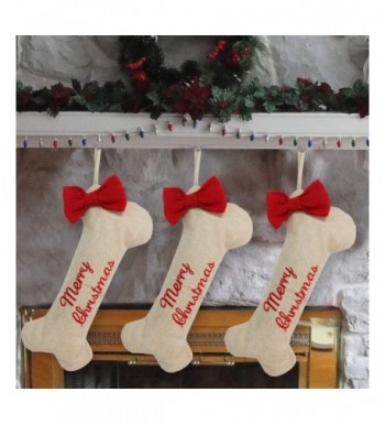 Partyprops Christmas Stockings Burlap Stocking